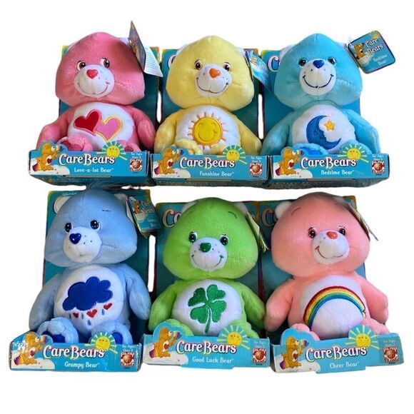 NWT Vtg 2002 Care Bears Love A Lot bear Stuffed Animal - Picture 2 of 5